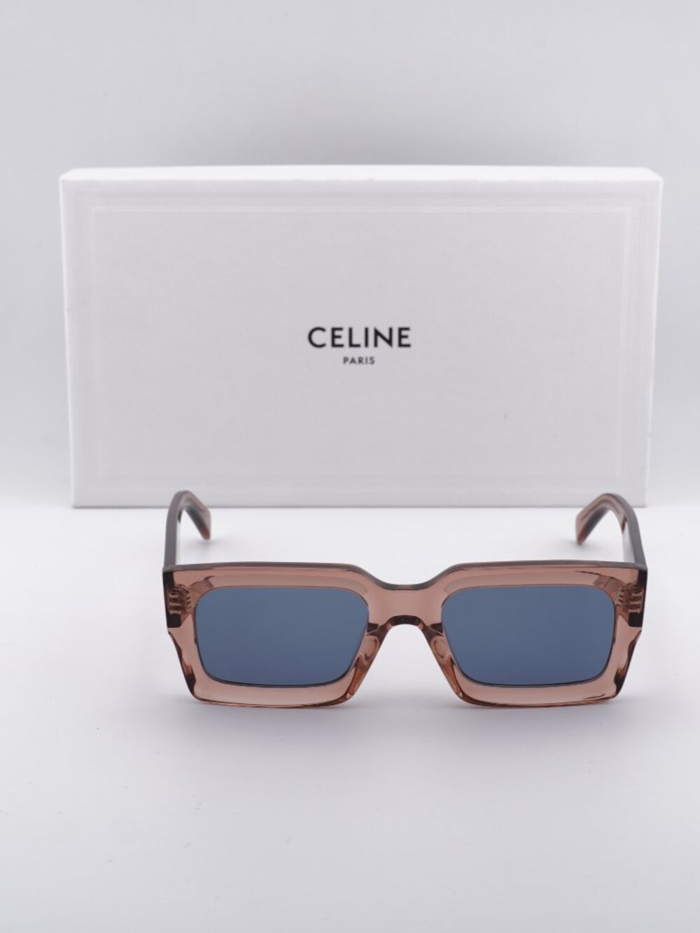 Celine CL40280U 74V Rectangle Sunglasses - Rose/Blue - Picture 6 of 11